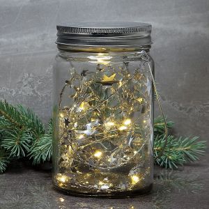 LED Jar with Stars