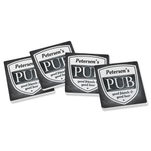 Pub Personalized Ceramic Coasters
