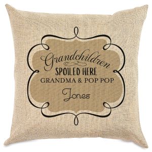 Spoiled Grandchildren Personalized Pillow