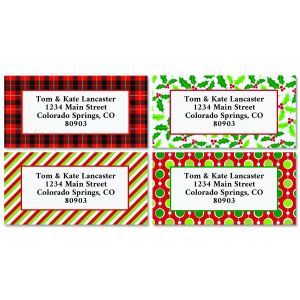 christmas address labels santa snowflake current catalog