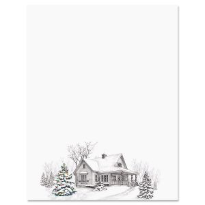 Winter Home Christmas Letter Papers