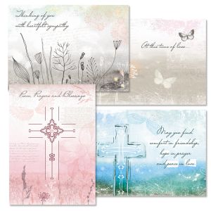 Peace & Blessings Sympathy Cards