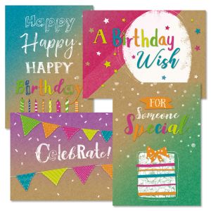 Kraft Faith Birthday Cards and Seals