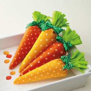 Carrot Felt Treat Bags
