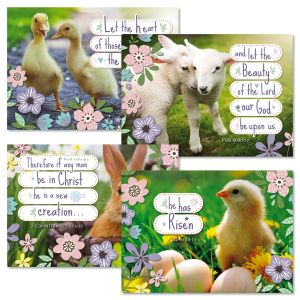 Spring Babies Easter Faith Cards