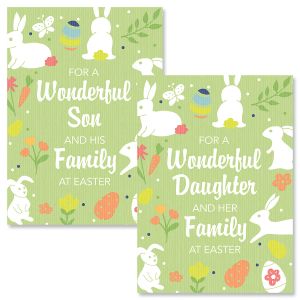 For a Wonderful Daughter or Son Religious Easter Card