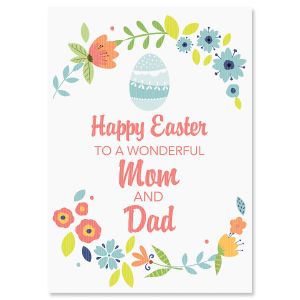 Happy Easter to Parents Religious Easter Card