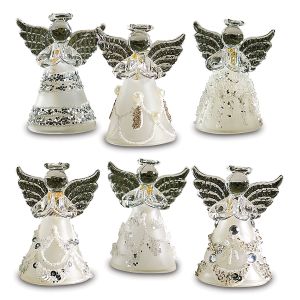Sparkle Glass Angels Ornaments