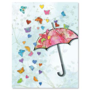 Heart and Butterfly Note Cards - BOGO