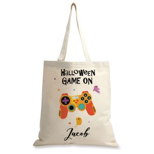 Gamer Halloween Personalized Canvas Tote