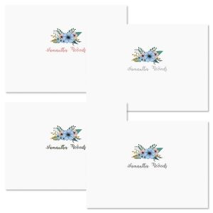 Petite Bouquet Personalized Note Cards
