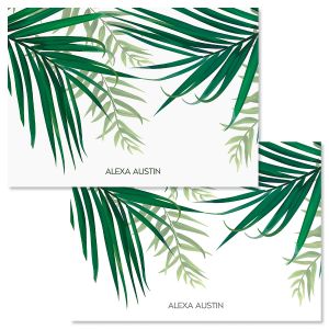 Monstera Palm Personalized Note Cards