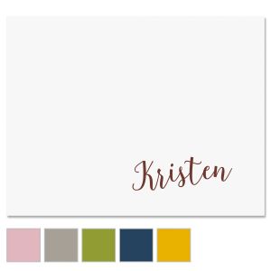 Sweeping Name Personalized Note Cards
