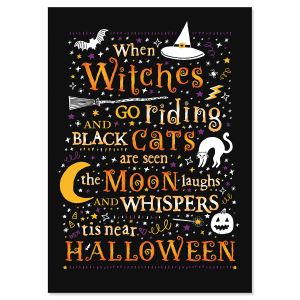 Witches Go Riding Halloween Cards