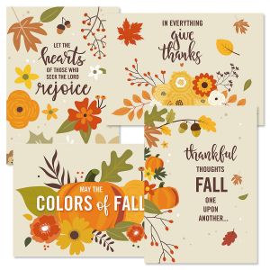 Lettering & Leaves Faith Thanksgiving Cards