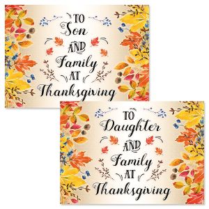 Son or Daughter Single Thanksgiving Card