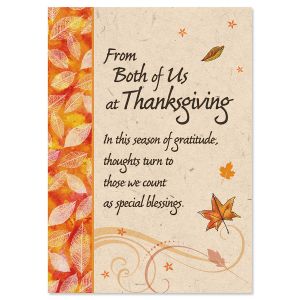 From Both Thanksgiving Card