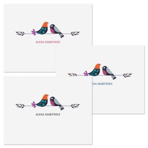 Chickadees Personalized Note Cards