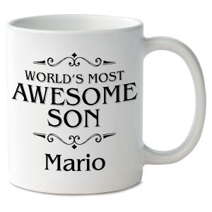 World's Most Awesome Son Personalized Mug