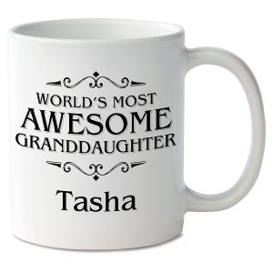 World's Most Awesome Granddaughter Personalized Mug