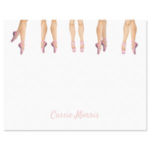 Dancers Feet Personalized Note Cards