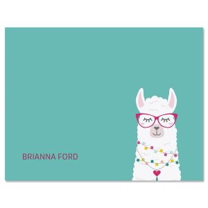 Simple Llama Personalized Note Cards