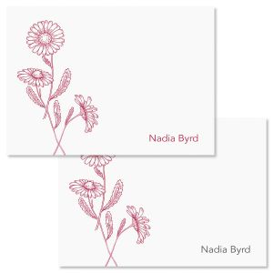 Wild Daisies Personalized Note Cards