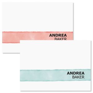 Watercolor Wash Personalized Note Cards