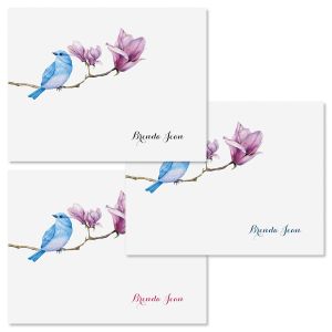 Magnolia Bird Personalized Note Cards