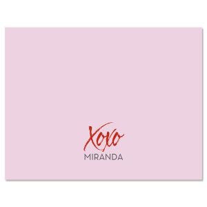 Hugs & Kisses Personalized Note Cards