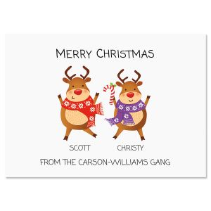 Reindeer Family Christmas Cards