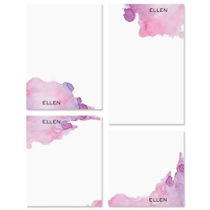 Watercolor Mark Personalized Notepad Set