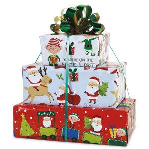 santa wrapping paper