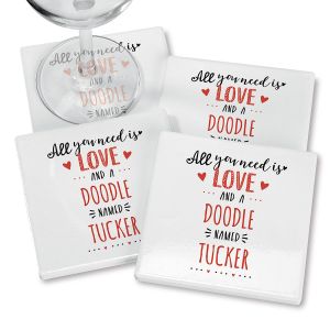 All You Need is Love Personalized Ceramic Coasters