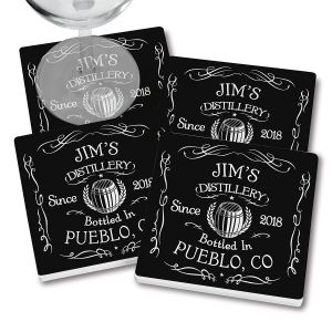 Distillery Personalized Ceramic Coasters