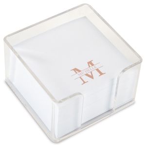 Front & Center Personalized Note Sheets in a Cube