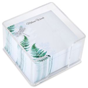 Forest Impressions Personalized Note Sheets in a Cube