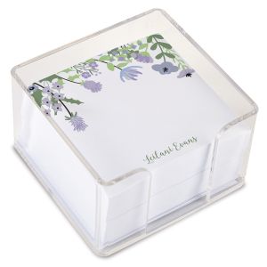 Wildflowers Personalized Note Sheets in a Cube