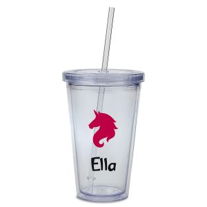 Unicorn Acrylic Personalized Beverage Cup