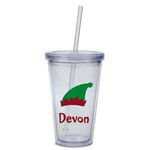 Elf Acrylic Personalized Beverage Cup