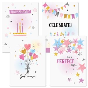 Cute & Sweet Faith Birthday Cards and Seals