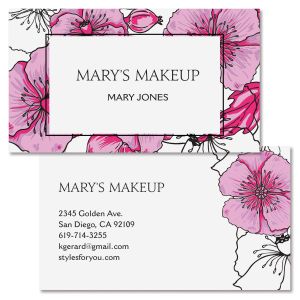Blush Poppy Double-Sided Business Card