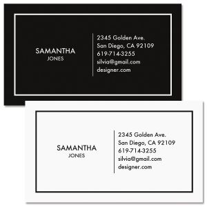 Modern Minimal Standard Business Card