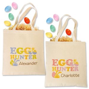 Easter Bunny Personalized Canvas Tote