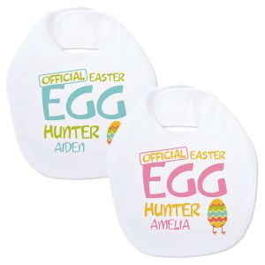 Baby's Easter Egg Hunter Personalized Bib
