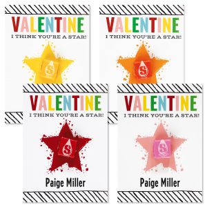 Star Personalized Valentines 