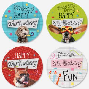 Birthday Pups Seals (4 Designs)