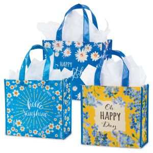 Happy Medium Reusable Gift Tote Bags - BOGO