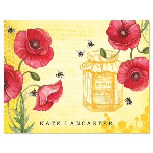 Bee Personalized Note Cards 