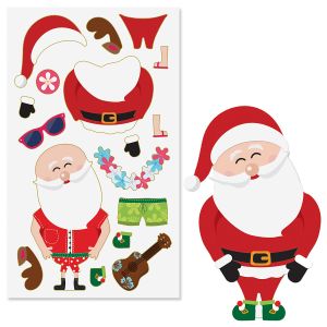 Build-a-Santa Stickers